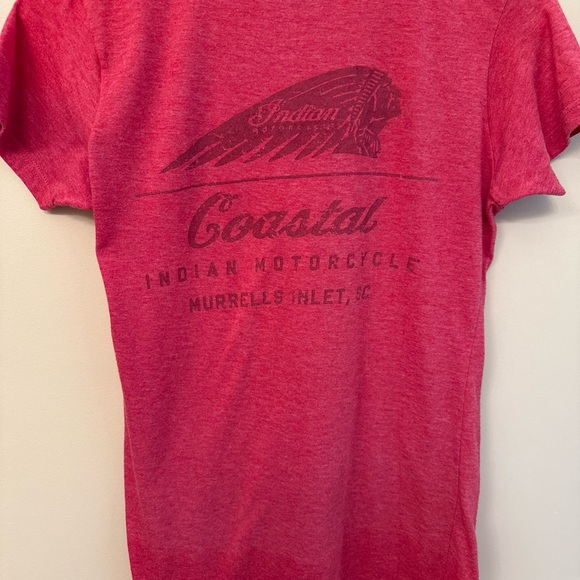 Indian Motorcycle Racing Women's Red Tee - Picture 5 of 6